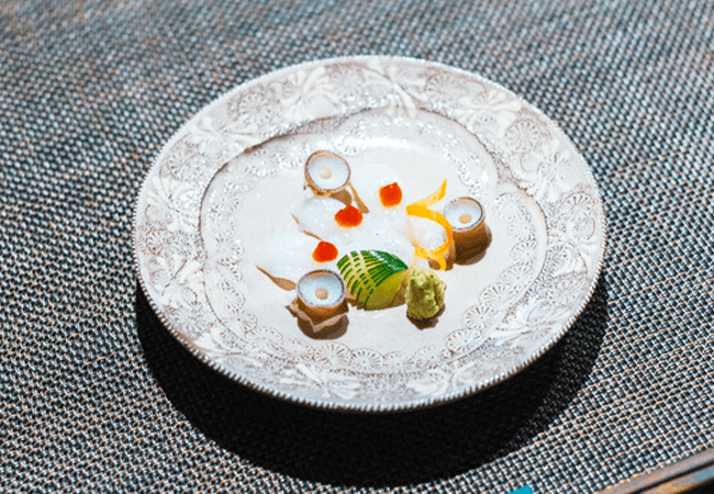 新鮮な魚介と季節の野菜